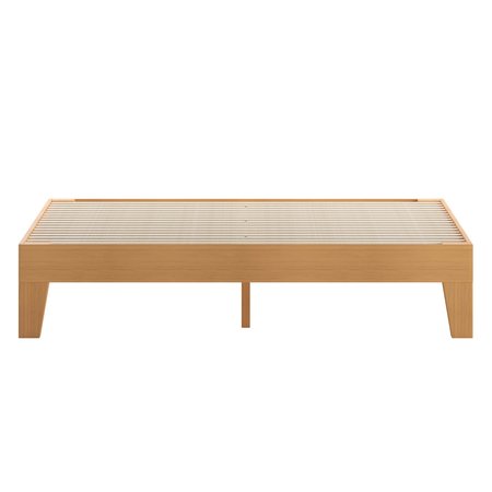 Flash Furniture Natural Pine Queen Size Solid Wood Platform Bed YKC-1090-Q-NAT-GG